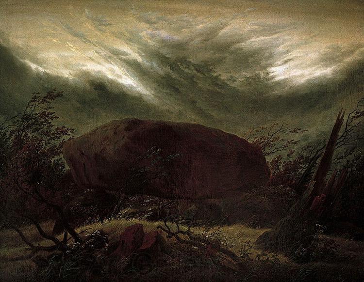 Caspar David Friedrich Hunengrab im Herbst Norge oil painting art